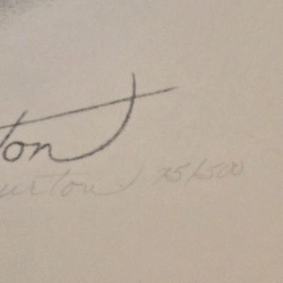 Sandy Burton Print Double Signed