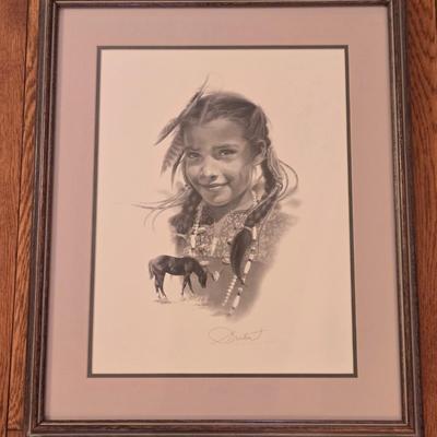 Sandy Burton Print Double Signed