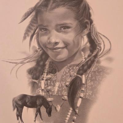 Sandy Burton Print Double Signed