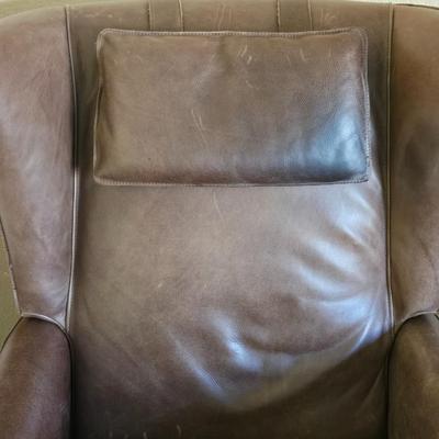 Brown Leather Electric Recliner