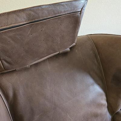 Brown Leather Electric Recliner