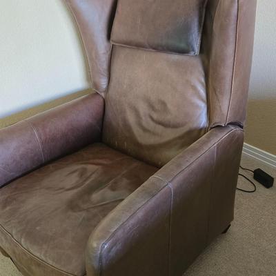 Brown Leather Electric Recliner