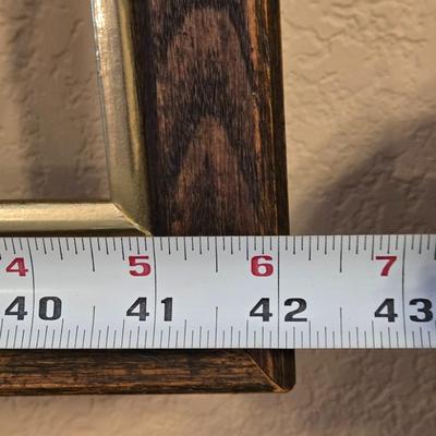 Mid Century Mirror Backed Wall Shelf