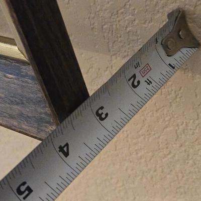 Mid Century Mirror Backed Wall Shelf
