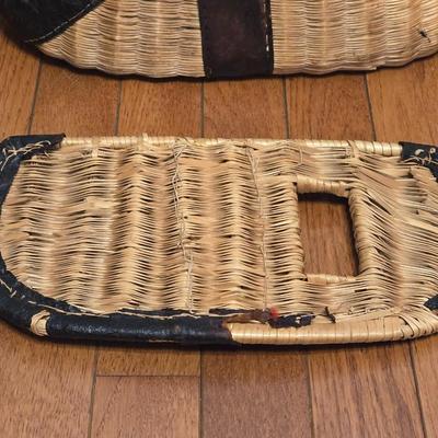 Antique Fishing Basket and Fly Reel