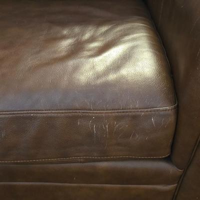 Ethan Allen Leather Loveseat