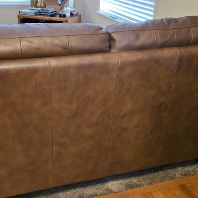 Ethan Allen Leather Loveseat