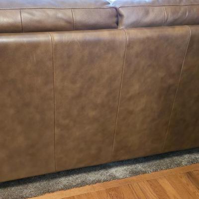 Ethan Allen Leather Loveseat