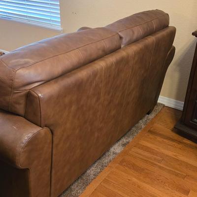 Ethan Allen Leather Loveseat
