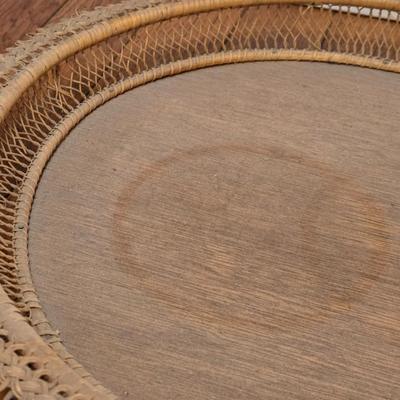 Vintage Thai Cane Covered Dish Holders