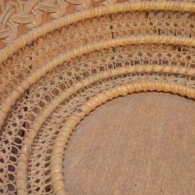 Vintage Thai Cane Covered Dish Holders