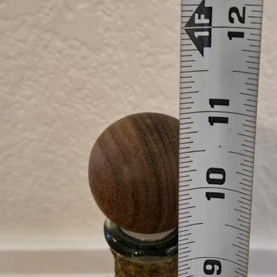 Vintage Italian Leather Covered Bottle