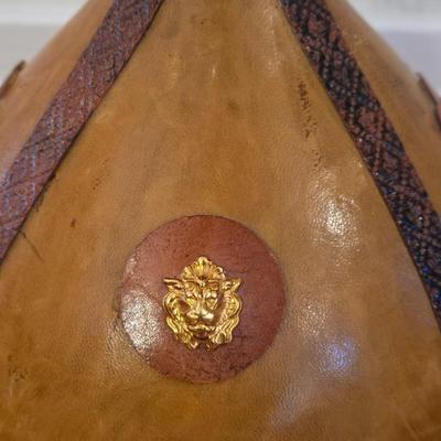 Vintage Italian Leather Covered Bottle