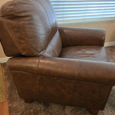 Ethan Allen Leather Chair