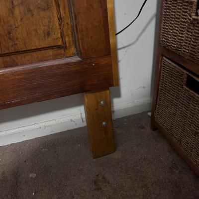 Old Wood Door Converted to Queen Headboard (P-BB)