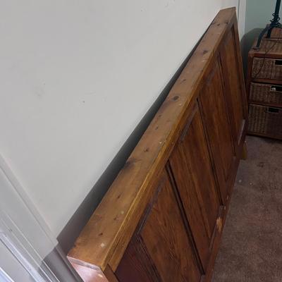 Old Wood Door Converted to Queen Headboard (P-BB)