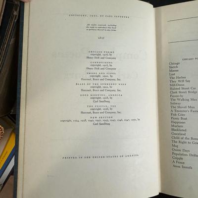 Frost, Sandburg and Other Poetry Books (PB- TF)