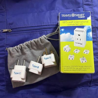 Five Piece Luggage Lot with Converters (PB-BB)