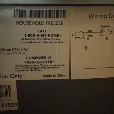 Kenmore Household Freezer (L-TF)
