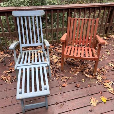 Wooden Deck Chair and Lounger (D-BB)