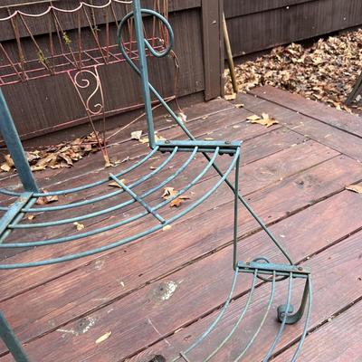 Two Metal Plant Stands (D-BB)