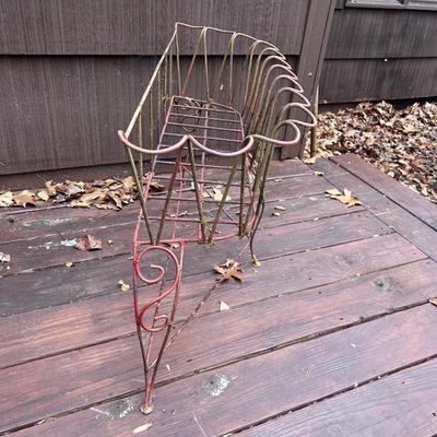Two Metal Plant Stands (D-BB)
