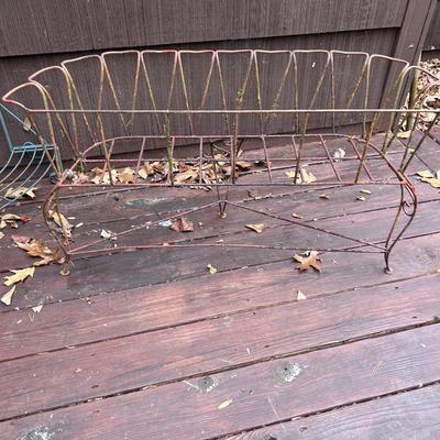 Two Metal Plant Stands (D-BB)