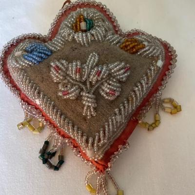 Native American Beaded pin cushion