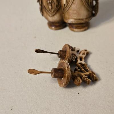 Antique Bone/Horn Carved Snuff Bottle
