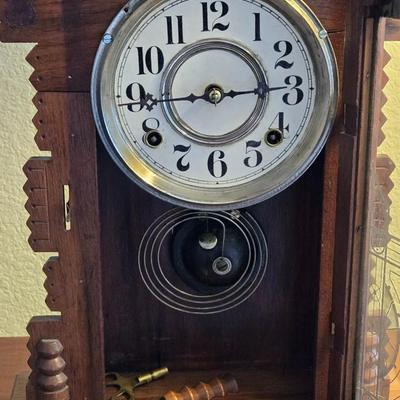 Antique Exile Clock Made by Wm L. Gilbert Clock Co.