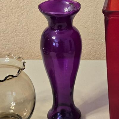 4 Colorful Vases