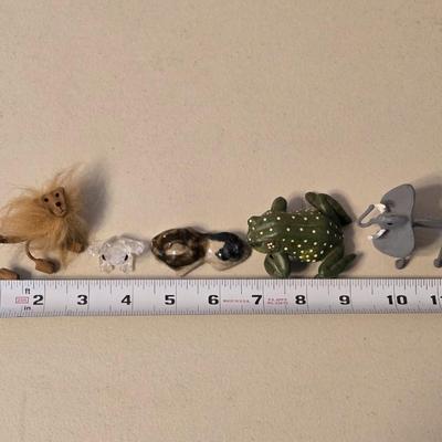 Decorative Animal Lot - Wood, Glass, Clay
