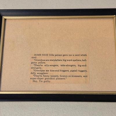 3 Framed Photos and a Quote