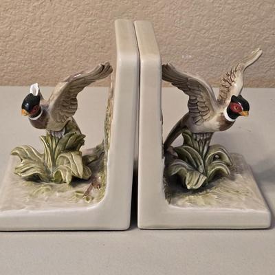 Mid Century Ceramic Book Ends