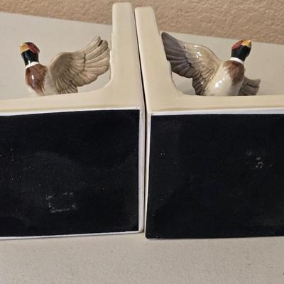 Mid Century Ceramic Book Ends