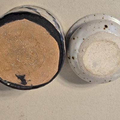 2 Small Pottery Bowls