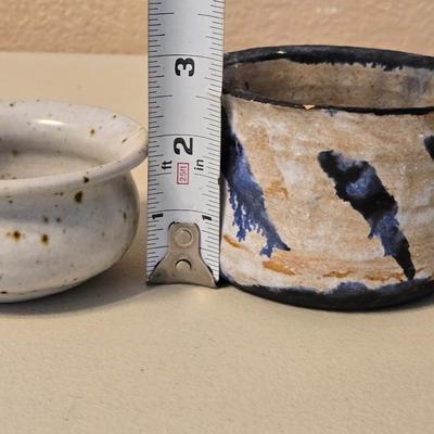 2 Small Pottery Bowls