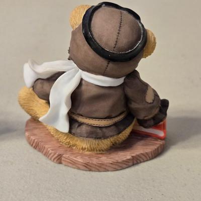 Ceramic Angel and Cherished Teddies 'Lance'