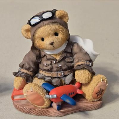 Ceramic Angel and Cherished Teddies 'Lance'