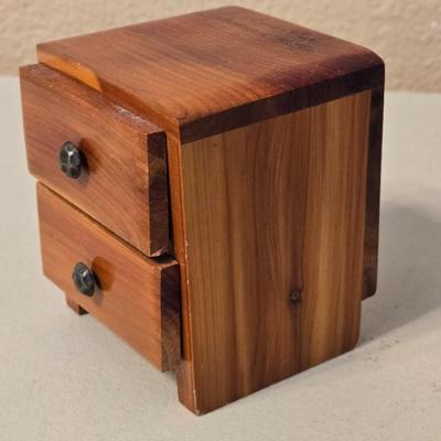 Small Wood Trinket Box