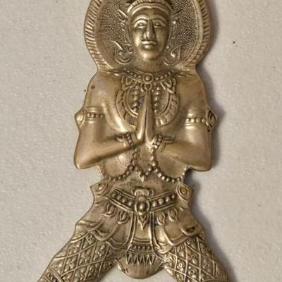 Vintage Thailand Brass Goddess