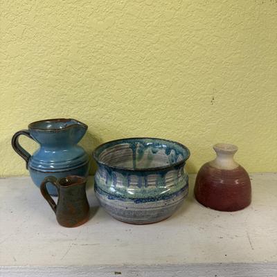 16 Ceramic Vessels, Some Signed (BS-TF)