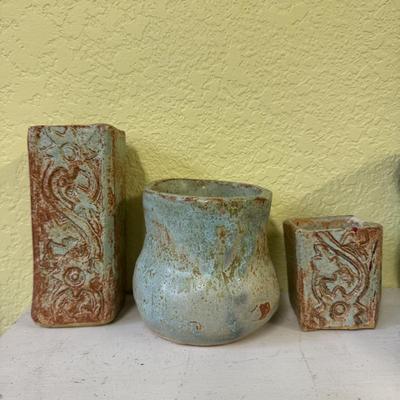 16 Ceramic Vessels, Some Signed (BS-TF)