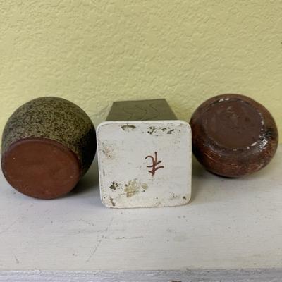 16 Ceramic Vessels, Some Signed (BS-TF)