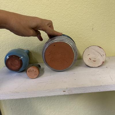16 Ceramic Vessels, Some Signed (BS-TF)