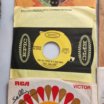 Lot of 35 Vinyl Records 45 rpm Jukebox the Hollies Who ,The Guess Who