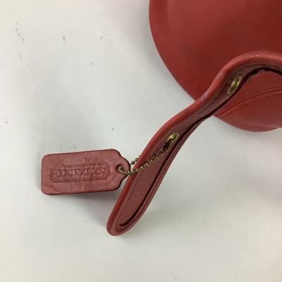 402 Red Coach Bucket Bag