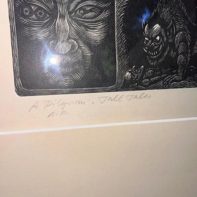 Fritz Eichenberg (American 1901-1990) Artist's Proof Wood Engraving