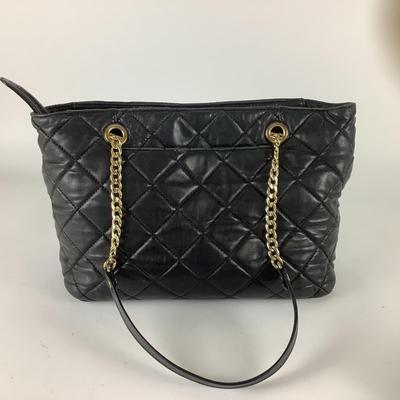 406 Michael Kors Black Quilted Leather Handbag