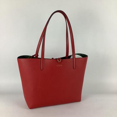 407 Ralph Lauren Red Leather Bag